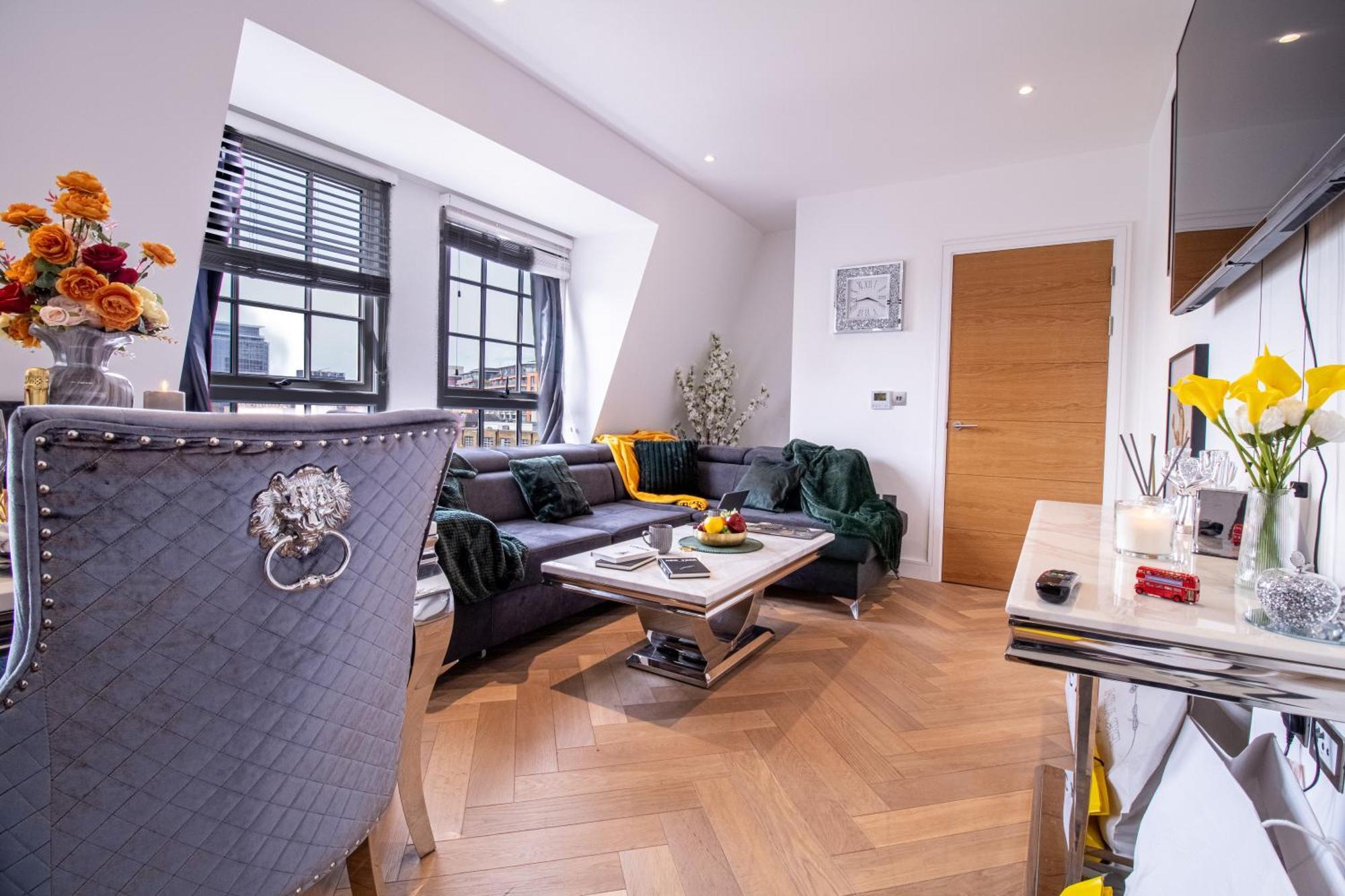 Luxurious 1-Bedroom Penthouse In Marble Arch 71 Londres Exterior foto