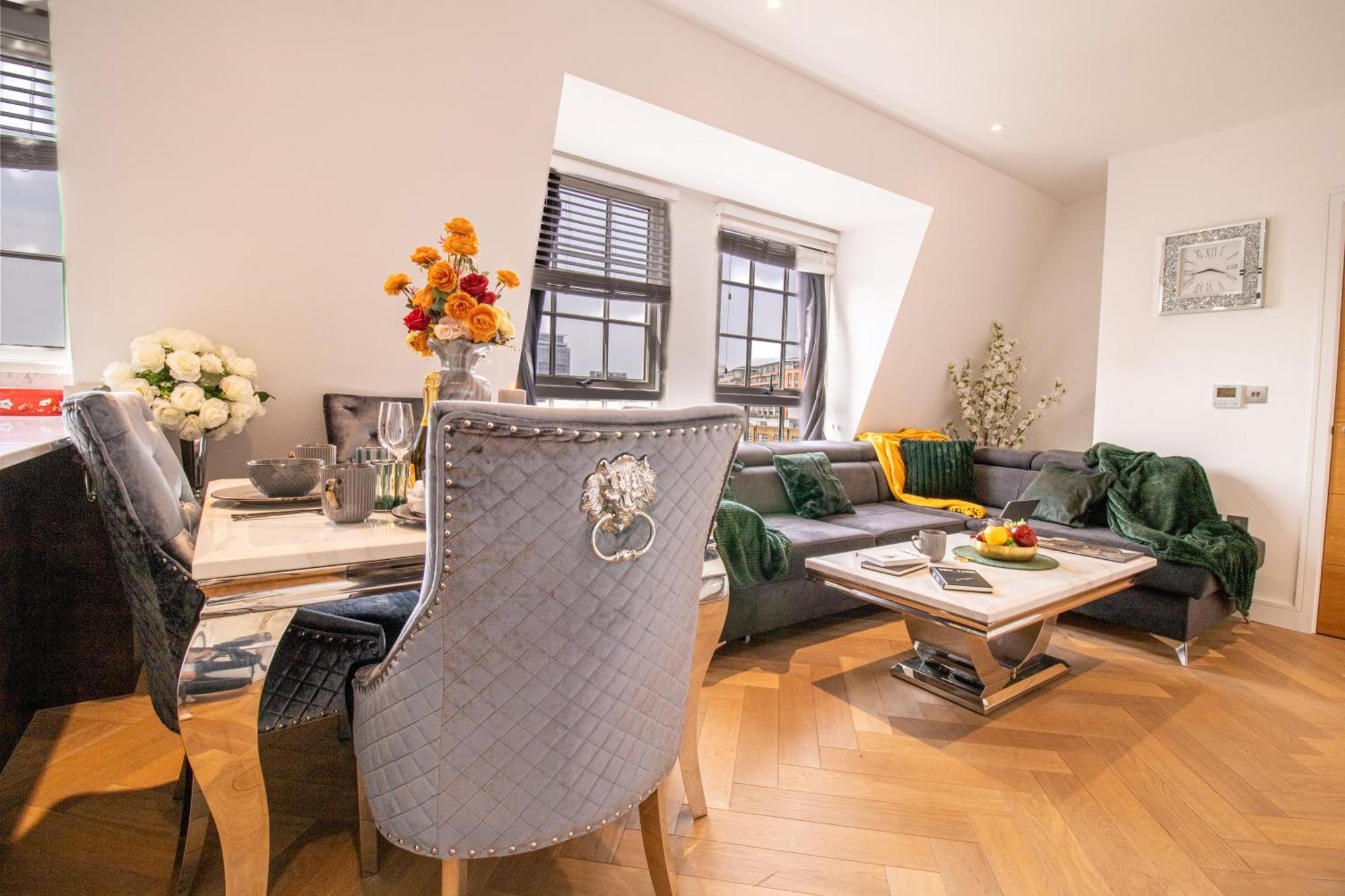 Luxurious 1-Bedroom Penthouse In Marble Arch 71 Londres Exterior foto