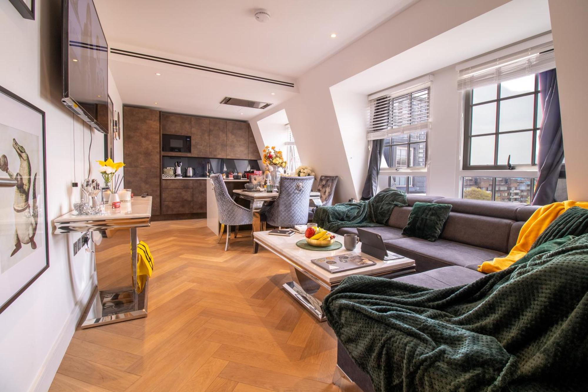 Luxurious 1-Bedroom Penthouse In Marble Arch 71 Londres Exterior foto